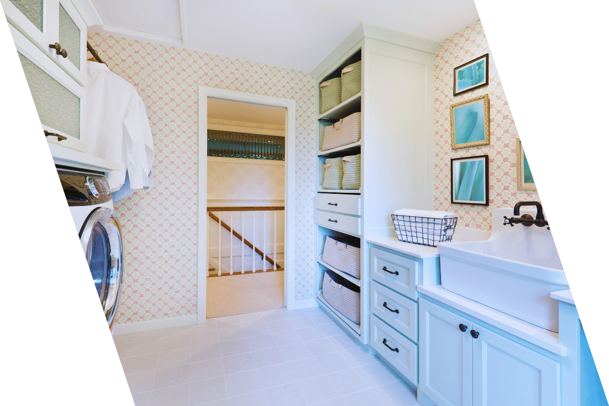 remodeled laundry room